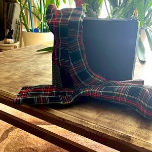 Classy plaid boots